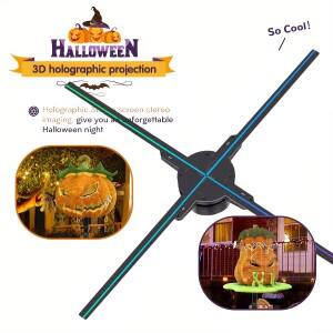 52cm 3D 홀로그램 팬 프로젝터 HD LED 플레이어 광고 디스플레이 기계 쇼핑몰WiFi APP 원격 제어