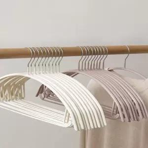 스틸 논슬립 코팅 어깨뿔방지 옷걸이 10P아이디어 논옷 넌옷 니트 고급 매장행거 정장 옷장정리