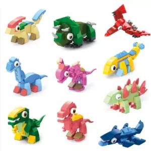 미니 공룡 합체 블럭 10종 1세트 조립놀이 창의교구 단체블록 남아선물 어린이 장난감 주라기 나노