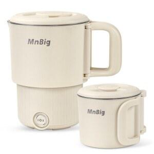 접이식 멀티 전기포트 냄비 다용도 휴대용 캐핑용 라면포트 예약 캠핑용 화이트 스팀