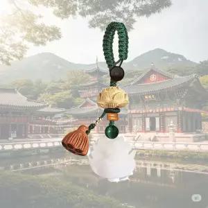 연꽃 매듭 장식 ()불교 불상 관세음보살 키링 열쇠고리 홀더 신자선물