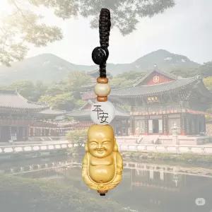 복을 부르는 매듭 장식 (포대화상)불교 불상 관세음보살 키링 열쇠고리 홀더 행운 합격 기원 선물 신자