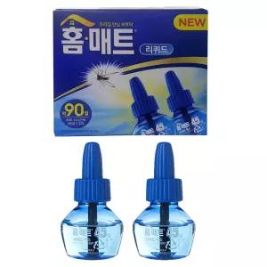 홈매트 모기훈증기 리퀴드용 45일 리필2병액체향 모기약 전자 해충퇴치 방충 살충 훈증기