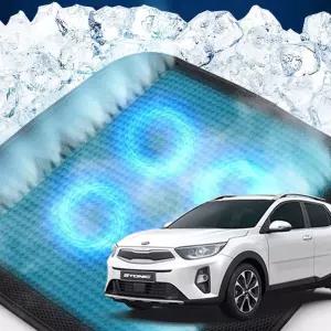 스토닉 호환 차량용 쿨링시트 메쉬 4팬용방석 사무실 여름방석 자동차 의자 아이스 휴대용 용통풍 용자동차