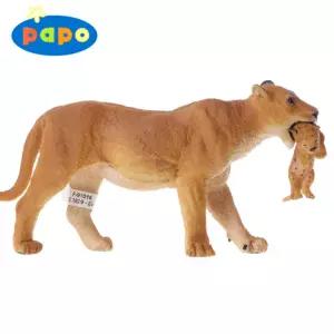 파포 (동물 모형완구) 아기사자와 엄마 (50043)수집용 취미용품 어린이장난감 학습