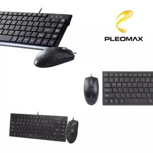 플레오맥스 MK-300 미니 유선 키보드 마우스 세트기계식 게이밍 기계형 사무용 고급 업무용 게임