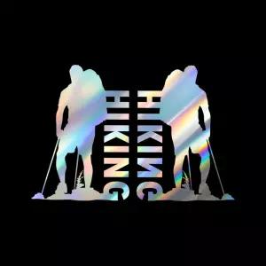 자동차 065 하이킹 포인트스티커 2개2세트차량 주유구 특이한 인테리어 꾸미기 재미있는 레터링 익스 튜닝