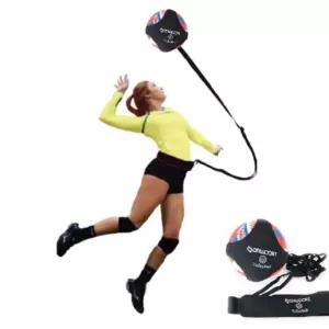 다우리 배구 스파이크 연습 벨트 리시브 훈련 로프기 용품 연습기