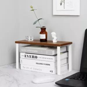 GDM 미니 소형 우드 스틸 선반 31cmx15.5cm소품진열대 화분 원목 인테리어 카페 매장 책상정리 2단 내구성