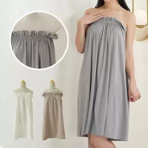 (큰손할인) 골프샤워가운 목욕 홈웨어 사우나 원피스 수영장 비치 스파 여름 여자 라운지 타올 잠옷 파자마