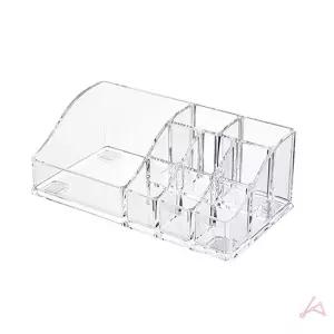 다용도 화장품정리함 1333 미니진열대 X 아트사인 투명 대용량 플리츠 정리대 화장대 보관함 수납 한보만보