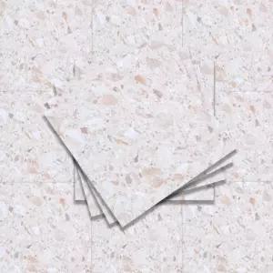 국산 접착식 데코타일 보티치노테라조 31 x 31cm실내인리어 주방및보수 바닥 점착형 인리어 베란다시공 사