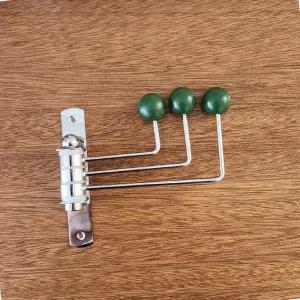 옷걸이 벽 고정 회전형 행거 3구 그린후크 행거봉 초간편 간이