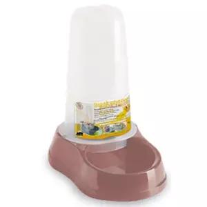 강아지 반자동 급수기 0.65L 로즈브라운 1P 논슬립 강아지물그릇