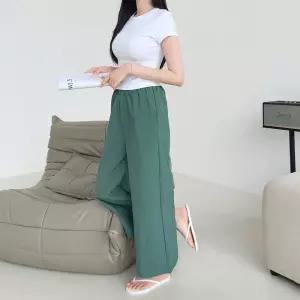 잔듀라 와이드 A핏 바스락 치마바지 SD-250720여름팬츠 밴딩 허리밴 슬랙스 여성