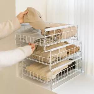 보네 옷장 슬라이딩 선반 선반대 옷대 의류대 서랍