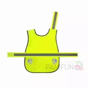 안전 애견조끼 L 반려강아지산책옷 반려 견옷 의상 밤산책 야간 형광 야광목걸이