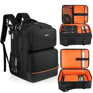 오디오 믹서 여행용 케이스, RODECaster Pro II, Pro, RC Duo, Yamaha MG10XU, TC-Helicon GoXLR, 팟캐스트 DJ 백팩 가방에 적합, 마이크, 케이블, 장비용 멀티 포켓 포함