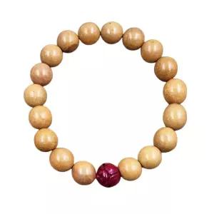 원석염주 경면주사 복숭아 나무 우드 팔찌 불교 용품 패션 남자 부처님오신날 석가탄신일 사월초파일