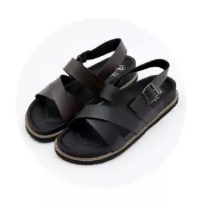 국산 남자 샌들 여름 남성 가죽 센달 슬리퍼 HJ 스포츠