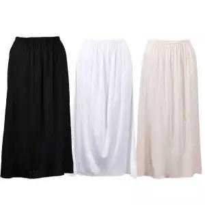 여자 원피스속치마 인견 8부 롱 국내생산언더웨어 속바지 형속 소프트 스킨칼라 속치마 실크 속옷