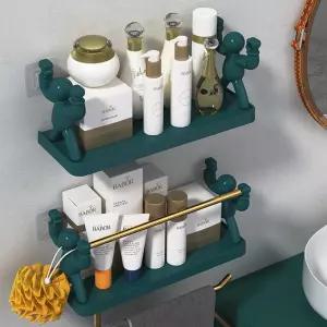 욕실일자선반 무타공 정리대 인테리어선반 리모델링 세면대 화장실 수납 선반대 설치