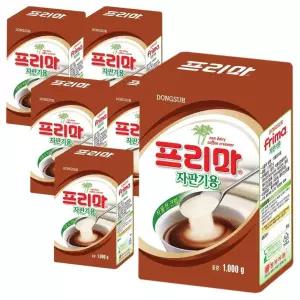 동서 프리마 자판기용 1kg 6개/커피/재료/프림/자판기/전지분/밴딩/가성비/가루/봉지/크림/다방/다용도