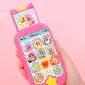 작은볼륨 핑크퐁 동요수록 팝업 스마트폰 장난감폰 소근육발달 아기전화기 휴대폰