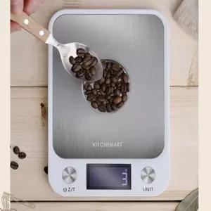 가정용 계량 전자저울 화이트 베이킹 1kg 주방용 미니 커피 디지털 용저울 이유식 베이