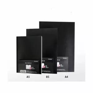 꿈드림22 옥스포드노트 블랙 A4 제본노트 80매 8mm