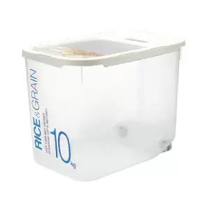 락앤락 쌀통 10kg HPL561수납 곡물 물케이스 넓은 제습제 계량컵 이동식 이동편한 밀폐용기