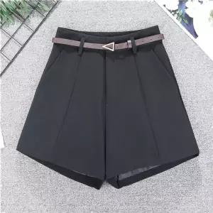 핀턱 슬렉스 반바지 올드머니 숏팬츠 벨트포함여성 여자 데일리 캐주얼 여성핫 핫팬츠 심플핫 여름