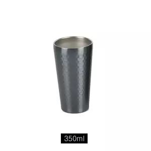 블랙허니 이중진공 스텐컵 350ml스테인레스텀블러 휴대용 사무실 맥주잔 쥬스 350ML음료 냉장고 진컵 보냉