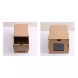 종이 신발 정리함 서랍형 수납 박스 세트 보관함 휴대용 가구 정돈 케이스 공간절약 DIY 솔루션 가정용 작