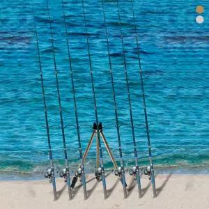 키밍 접이식 삼각 낚싯대 스탠드 낚시도구 받침대잡이식 거치대 높이조절 간편휴대 바다대 휴대용 행거 걸