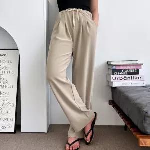 여자 허리라인 살려주는 바지 투턱 주름 와이드 팬츠편한 치마반 숏팬츠 여성편한반 여름옷 포켓 조거 팬츠