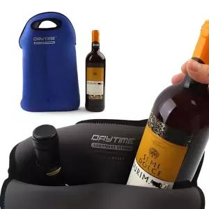 다용도 네오플랜 더블와인병케이스주머니 와포켓 보온보냉와 보온보냉백 네오백 가방 2수납백 와케이스 수