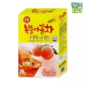 고향 복숭아홍차 20스틱 X5선물용 고급 사무실 아이스티 가정용 티백 옐로우라벨 립톤 맛있는