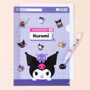 산리오 쿠로미 빼꼼 L홀더 10P캐릭터문구 보드 클립 초등학생준비물 학용품 팬시