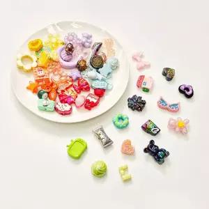 비즈아트 키치 귀여운 디자인 믹스 100g세트 9종크리스탈 공예재료 팔찌만들기 론델 우레탄줄 네일 만들기