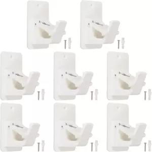 ux셀 커튼봉 홀더 접착식 네일 프리 브래킷 욕실 침실 주방 거실 홈 호텔용 유니버설 노 드릴링 행거8개