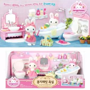 원앤원 콩지래빗 욕실 (TV광고상품) 세트 완구 장난감 토끼인형 동물 애니멀 모형 소꿉놀이 역할놀이