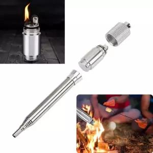 화이어스타터 야외 요리 생존 화재 튜브 휴대용 캠핑용품 화로 취사 바베큐요 용토치 토치