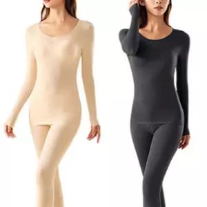 고탄력 얇은 여성내복 내의 세트 타이즈 학생 성인 보온