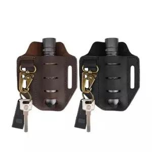 바이펄러드 EDC멀티TOOL 거치용소가죽수납집PJ9Plus아웃도어용품 벨트용 랜턴홀더 수납