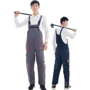 작업복 남녀 점프슈트 멜빵바지 사계절 공연복 엔진 정비 내마모성 블루 카고 설치