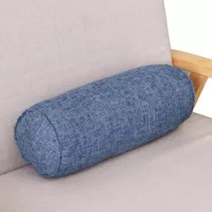 면마 원통쿠션 (15x40cm 블루) DK27롱 방석 의자 편안한 디자인 베개 일자 긴쿠션 원형