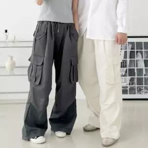 로젠트 남녀공용 스트링 카고바지 SD-250903여자패션팬츠 여성의류 주머니 와이드 밴딩