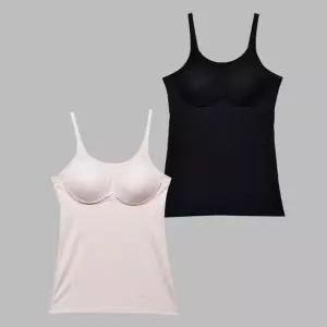 부드러운 촉감 몰드 여성 인견 브라런닝나시 캡런닝 끈나시 끈런닝 속옷