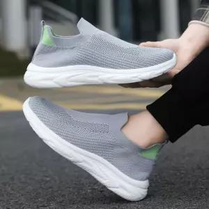 남자 베이직 디자인 운동화 메쉬 소재 러닝화 슬립온남성여름단화 스니커즈 온남성 니트온 여름온 메쉬온